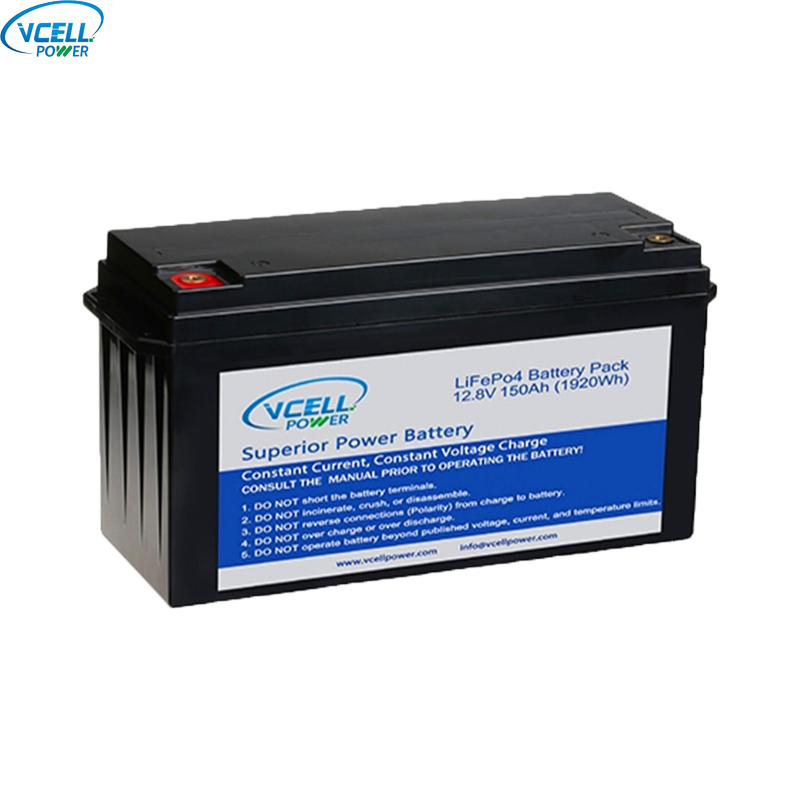 Batería LiFePO4 de ciclo profundo de 12,8 V, 12 V y 150 Ah