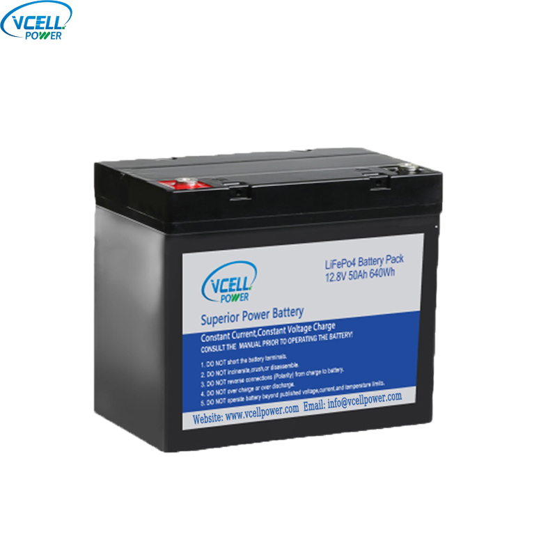 Batería LiFePO4 de ciclo profundo de 12,8 V y 50 Ah