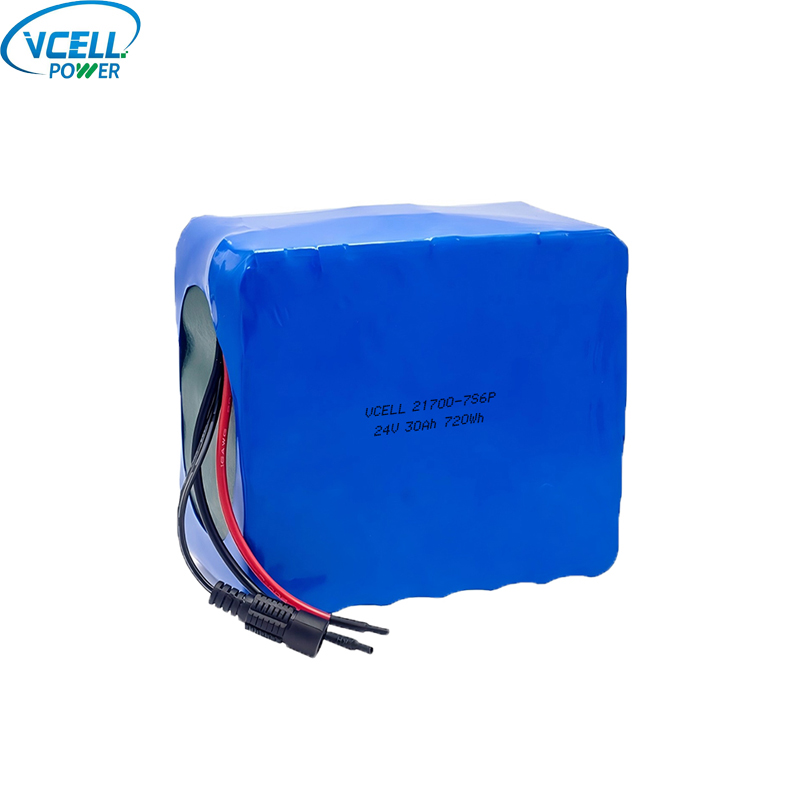 Paquete de baterías de iones de litio recargables de 24 V y 30 Ah