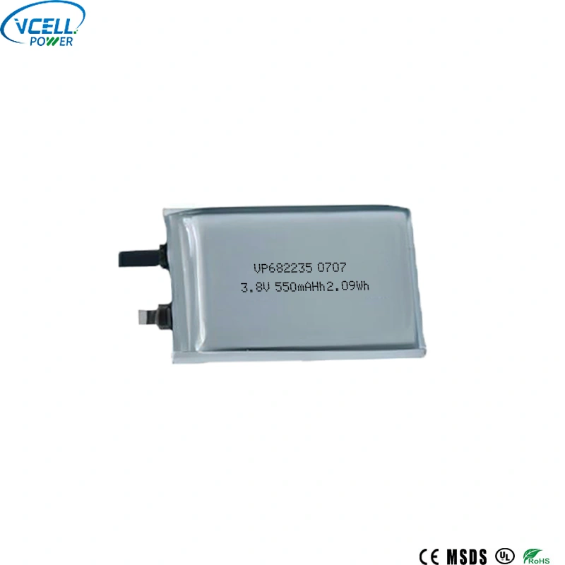 682235 Batería de polímero de litio de 3,8 V 550 mAh